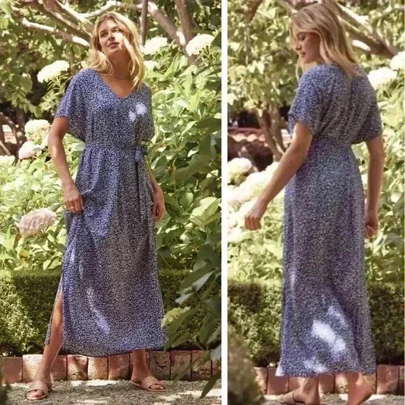 NEW Sumersalt Easy Breezy Voile Maxi Dress Beach Twilight Floral Resortwear - Picture 1 of 9